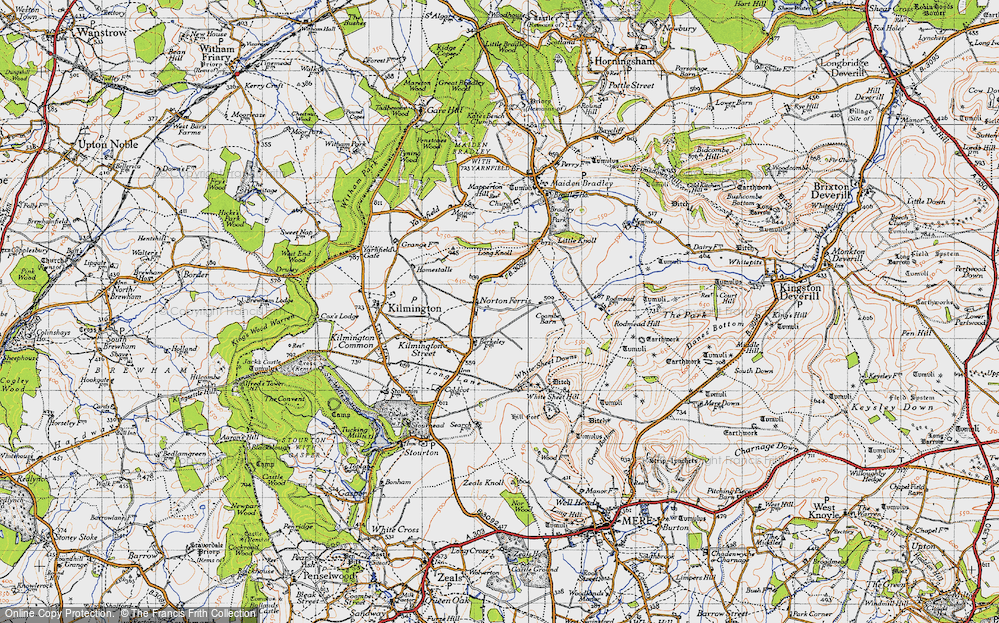 Old Map of Norton Ferris, 1946 in 1946