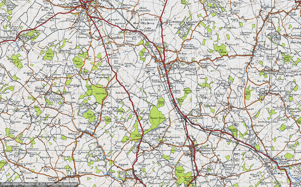 Old Map of Norton Green, 1946 in 1946
