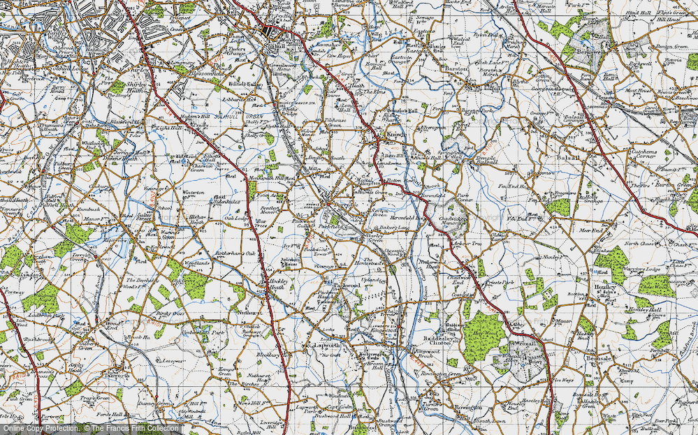 Old Map of Historic Map covering Ards, The in 1947