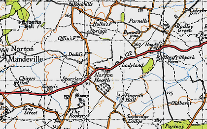 Old map of Norton Heath in 1946
