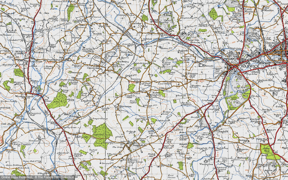 Old Map of Norton Lindsey, 1947 in 1947