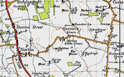 Old map of Norton Little Green in 1946