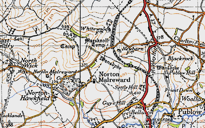 Old map of Norton Malreward in 1946