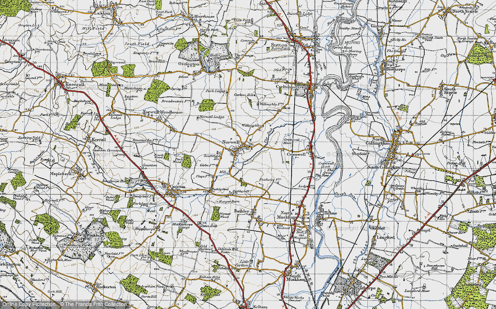 Historic Ordnance Survey Map Of Norwell, 1947