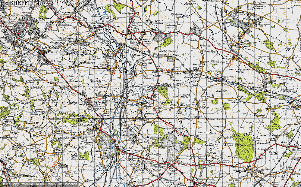 Old Map of Norwood, 1947 in 1947