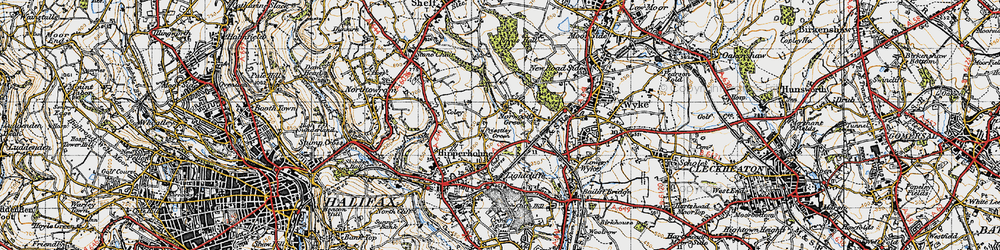 Old map of Norwood Green in 1947