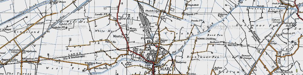 Old map of Norwoodside in 1946