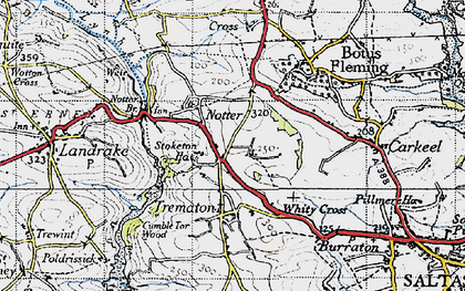 Old map of Notter in 1946
