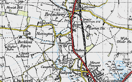 Old map of Nottington in 1946