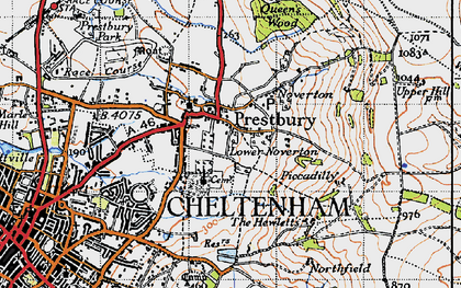 Old map of Noverton in 1946