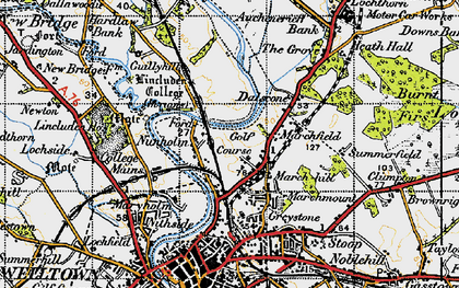 Old map of Bloomfield in 1947