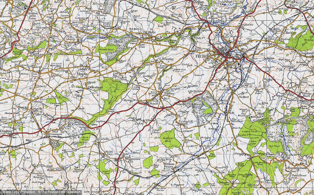 Historic Ordnance Survey Map of Nunney, 1946 - Francis Frith