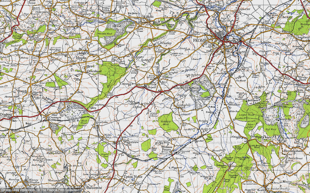 Old Map of Nunney Catch, 1946 in 1946