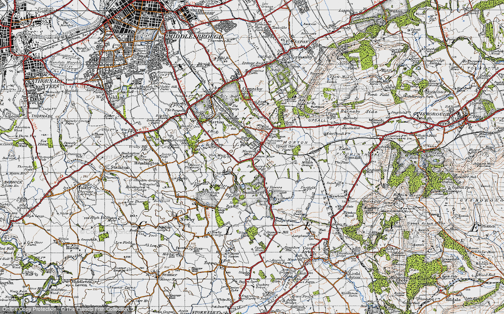 Old Map of Nunthorpe, 1947 in 1947