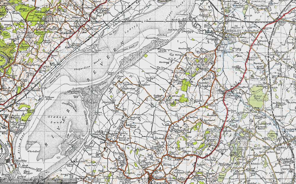 Old Map of Nupdown, 1946 in 1946