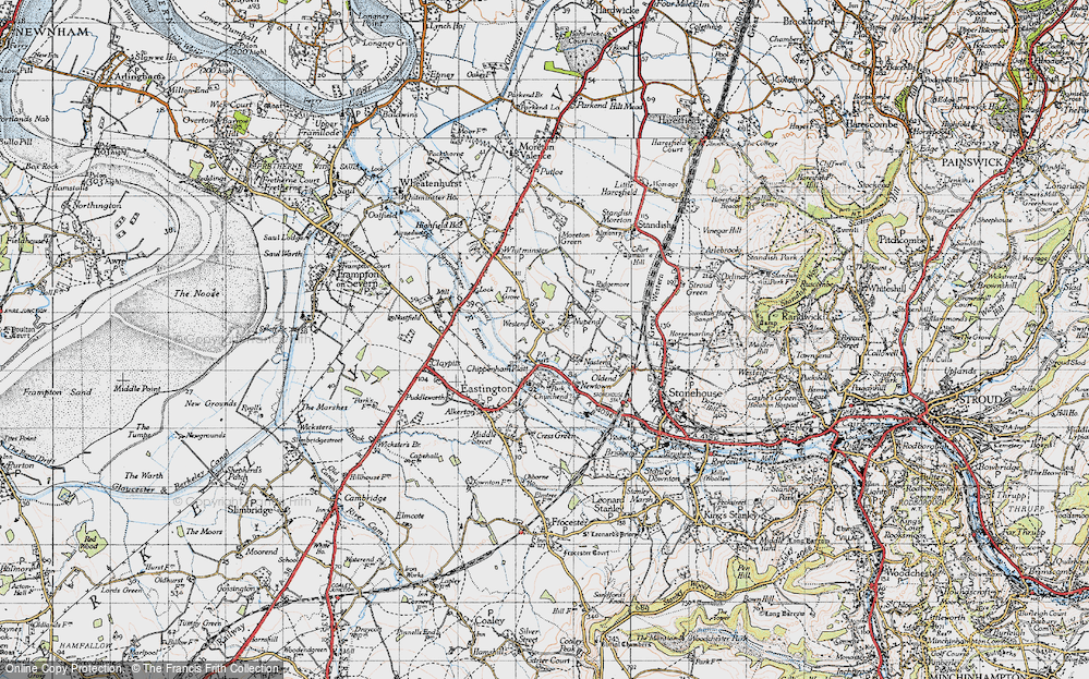 Old Map of Nupend, 1946 in 1946