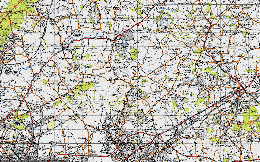Old Map of Nuper's Hatch, 1946 in 1946