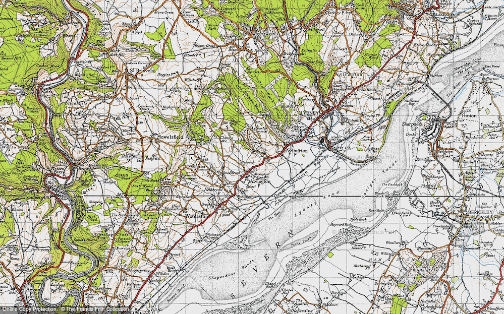 Old Map of Nuppend, 1946 in 1946