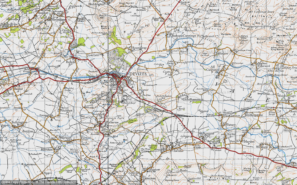 Old Map of Nursteed, 1940 in 1940