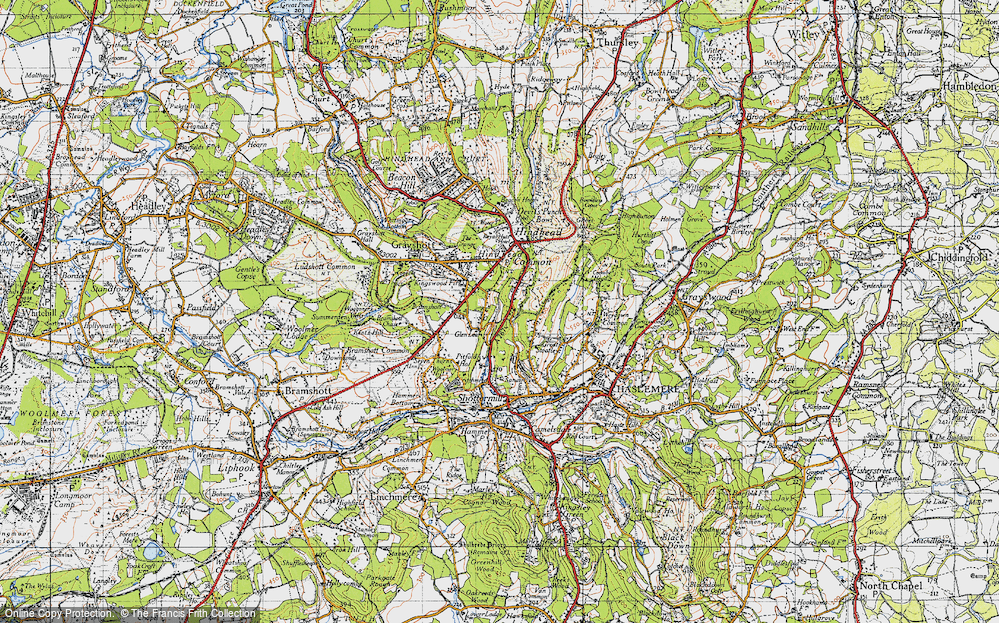 Old Map of Nutcombe, 1940 in 1940