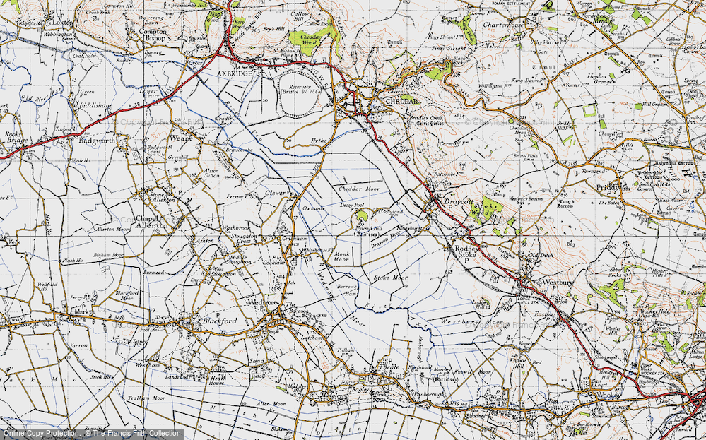 Old Map of Nyland, 1946 in 1946