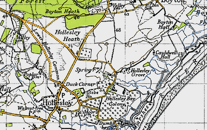 Old map of Oak Hill in 1946