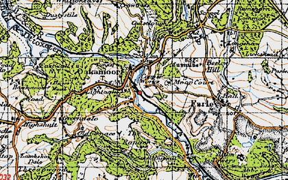 Old map of Oakamoor in 1946