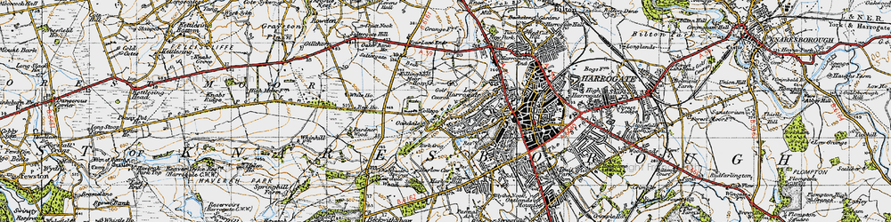 Old map of Oak Beck in 1947