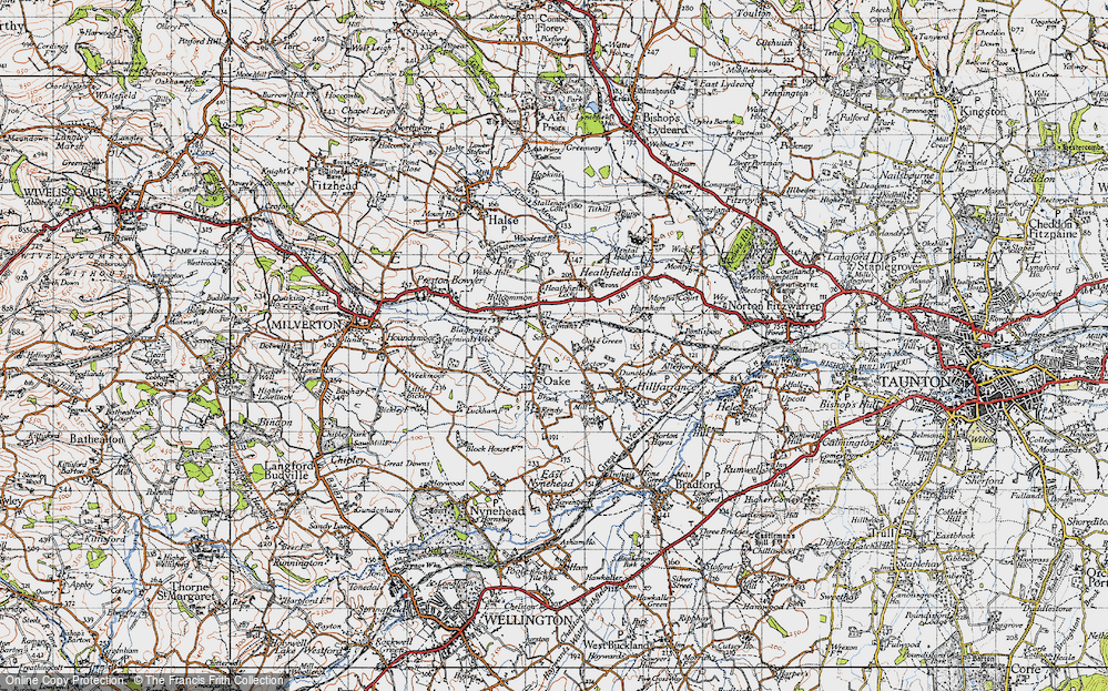 Old Map of Oake Green, 1946 in 1946