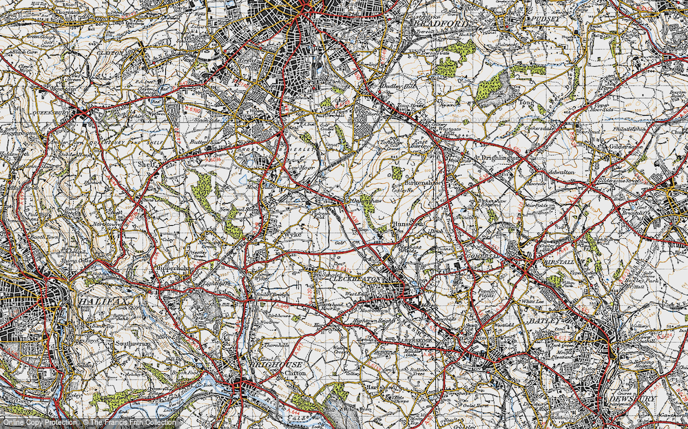 Old Map of Oakenshaw, 1947 in 1947