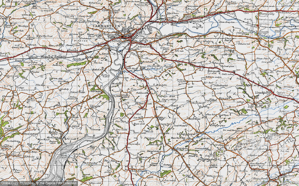 Old Map of Oaklands, 1946 in 1946