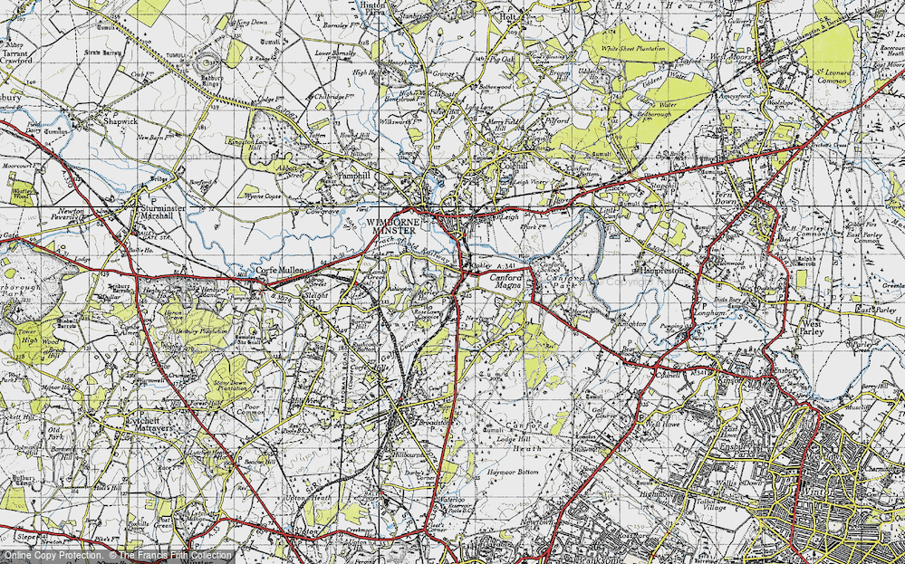 Old Map of Oakley, 1940 in 1940