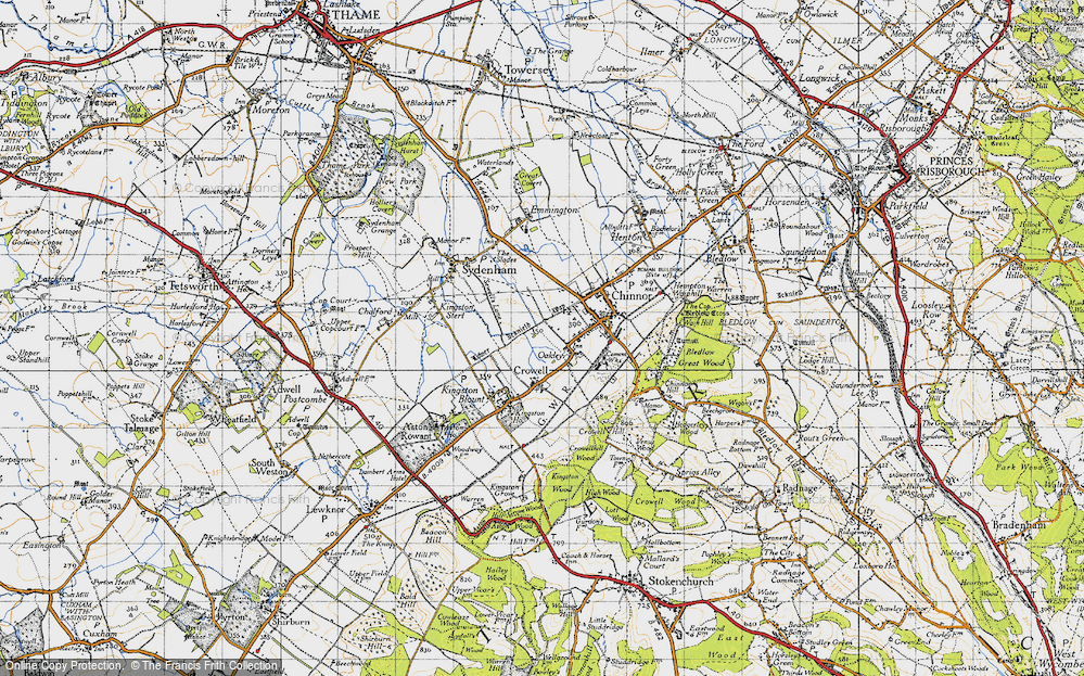 Old Map of Oakley, 1947 in 1947