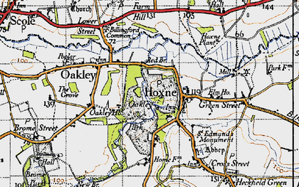 Old map of Oakley Park in 1946