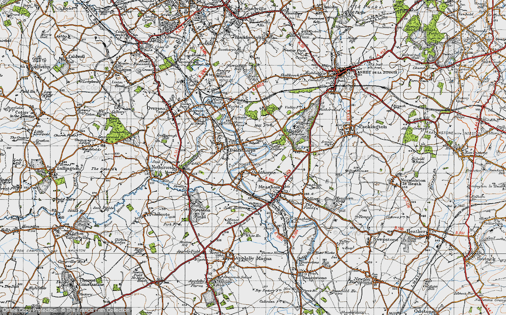 Old Map of Oakthorpe, 1946 in 1946