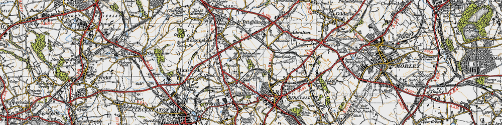 Old map of Oakwell in 1947