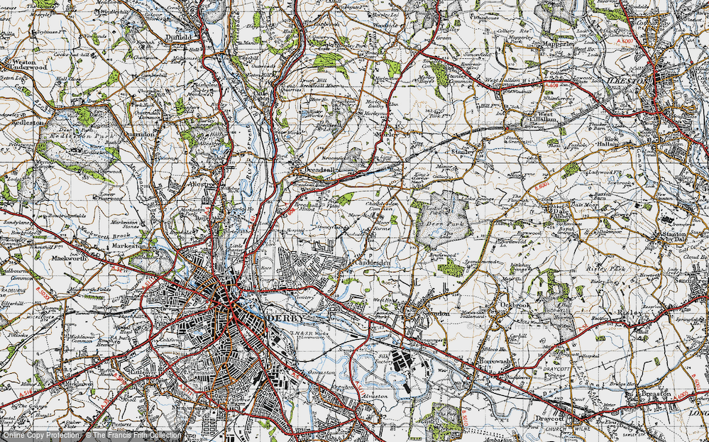 Old Map of Oakwood, 1946 in 1946