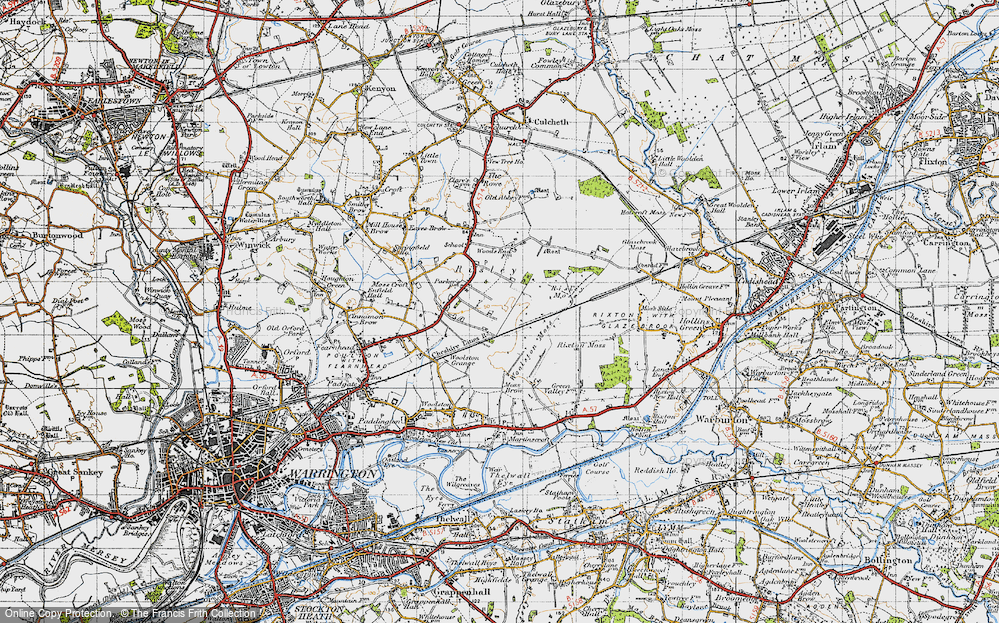 Old Map of Oakwood, 1947 in 1947
