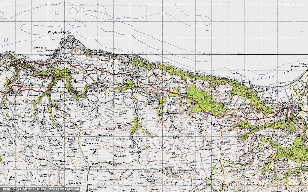 Old Map of Oare, 1946 in 1946