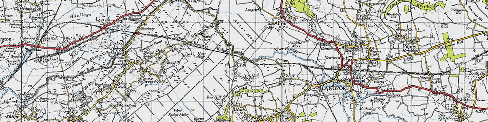 Old map of Oath in 1945