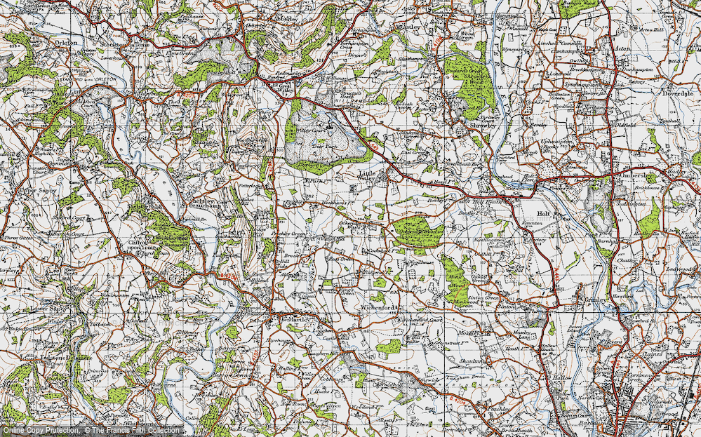 Old Map of Ockeridge, 1947 in 1947