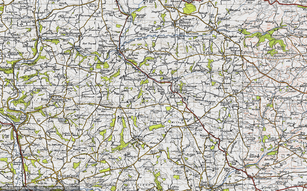 Old Map of Odam Barton, 1946 in 1946