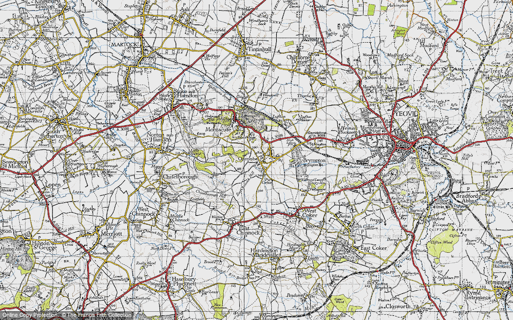 Old Map of Odcombe, 1945 in 1945