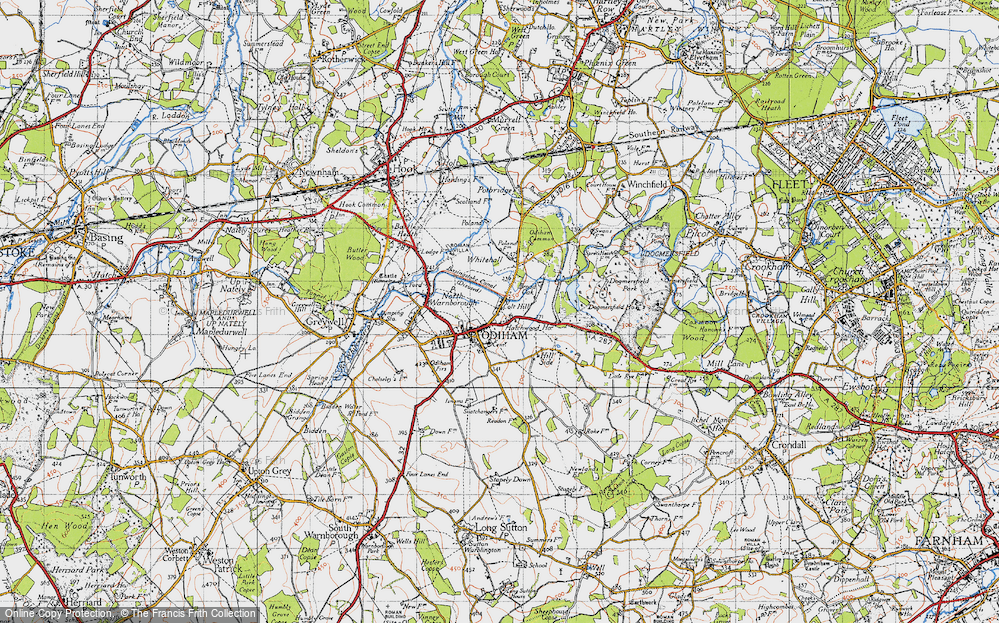 Old Map of Odiham, 1940 in 1940