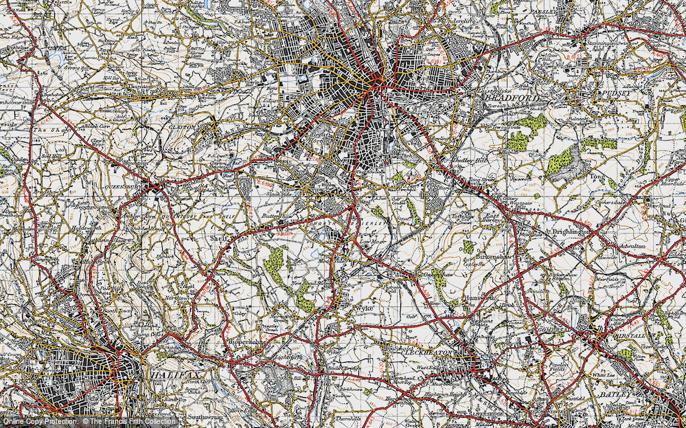 Old Map of Odsal, 1947 in 1947
