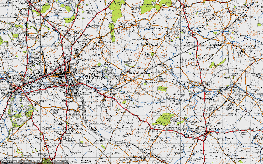 Old Map of Offchurch, 1946 in 1946