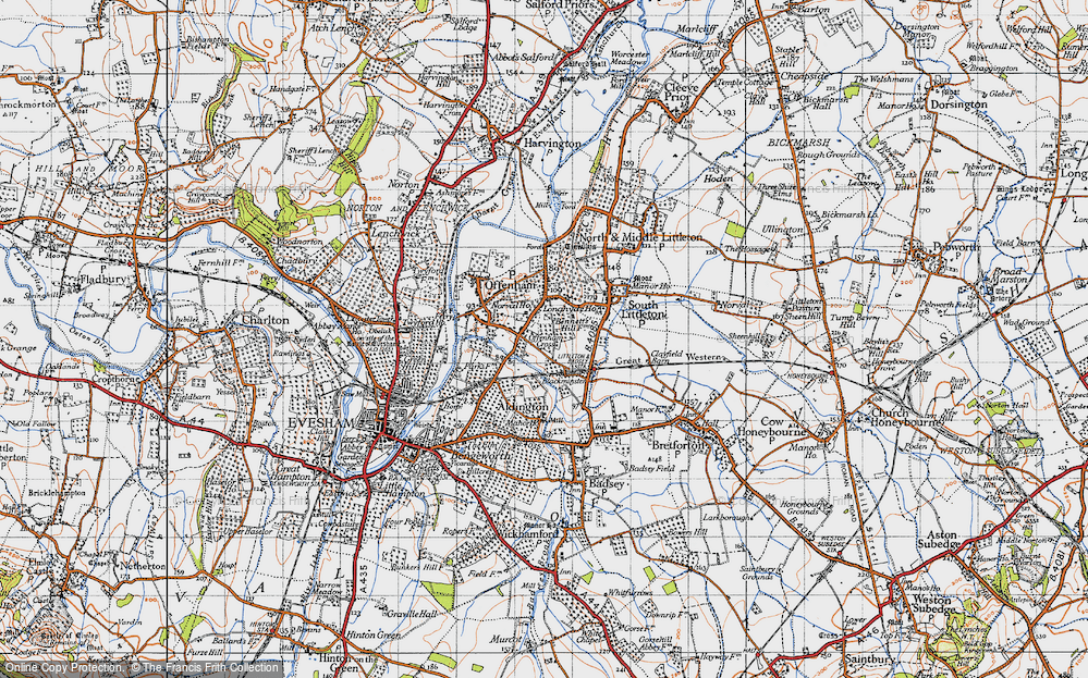 Old Map of Offenham Cross, 1946 in 1946