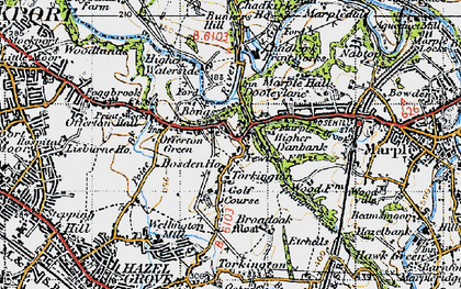 Old map of Offerton Green in 1947