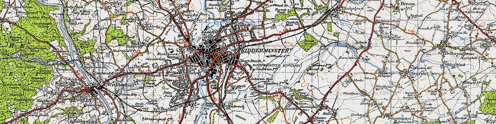 Old map of Offmore Farm in 1947