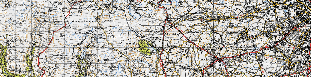 Old map of Ogden in 1947